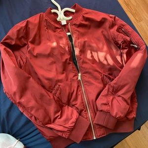 Red Bomber Jacket